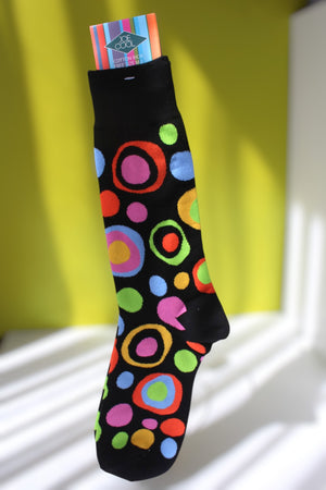 Calcetines circulos arte multicolor