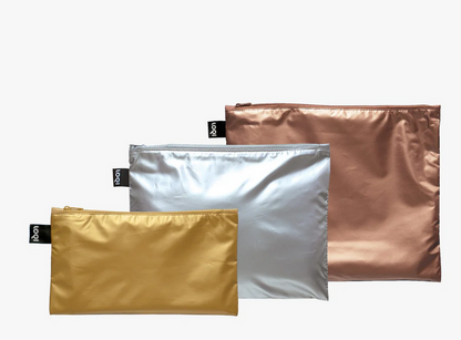 Pack de bolsitos metalizados (3)